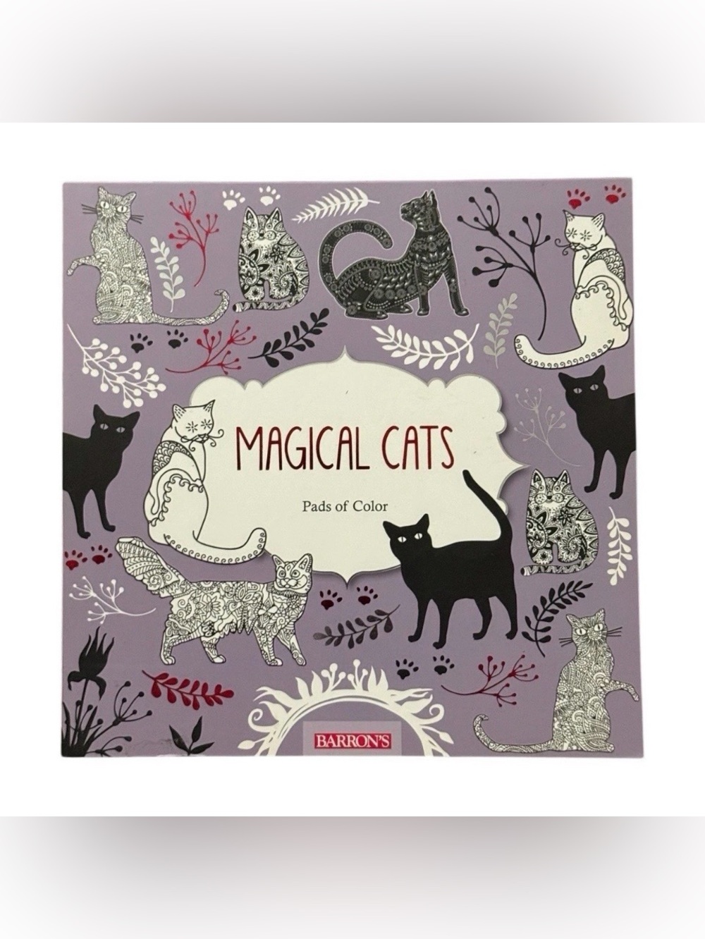 New Barron's Magical Cats Coloring Book Trade Paperback Pads of Color Cats 2016